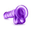 B Yours Sweet N' Hard 4 Dildo with Balls - Purple - 7.75in