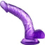 B Yours Sweet N' Hard 7 Dildo with Balls - Purple - 8in