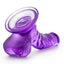 B Yours Sweet N' Hard 8 Dildo with Balls - Purple - 6.5in