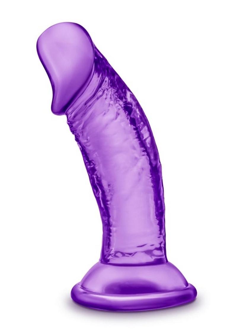 B Yours Sweet N' Small Dildo with Suction Cup - Purple - 4.5in