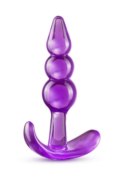 B Yours Triple Bead Butt Plug - Blue/Purple