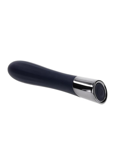 Back In Black Rechargeable Silicone Bullet - Black