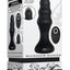 Backdoor Banger Silicone Rechargeable Anal Vibrator with Remote Control - Black