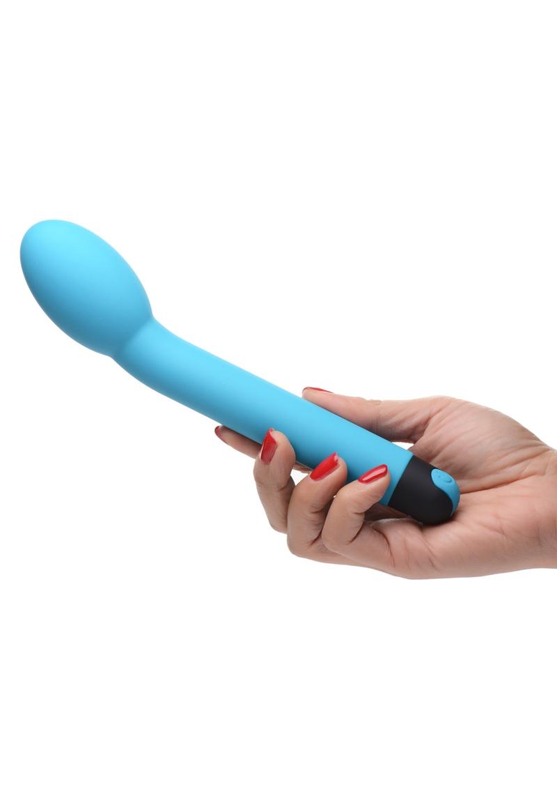 Bang! 10x Rechargeable Silicone G-Spot Vibrator - Blue