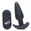 Bang! 21x Vibrating Silicone Rechargeable Butt Plug with Remote Control - Black