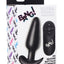 Bang! 21x Vibrating Silicone Rechargeable Butt Plug with Remote Control - Black