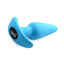 Bang! 21x Vibrating Silicone Rechargeable Butt Plug with Remote Control - Blue