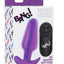 Bang! 21x Vibrating Silicone Rechargeable Butt Plug with Remote Control - Purple