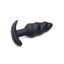 Bang! 21x Vibrating Silicone Rechargeable Swirl Butt Plug with Remote Control