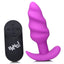 Bang! 21x Vibrating Silicone Rechargeable Swirl Butt Plug with Remote Control