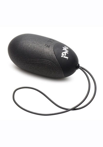Bang 25x Rechargeable Silicone XL Egg with Remote Control - Black - XLarge
