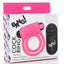 Bang! Silicone Rechargeable Cock Ring and Bullet with Remote Control - Pink