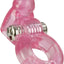 Basic Essentials Bunny Enhancer Vibrating Cock Ring with Clitoral Stimulation - Pink