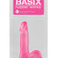 Basix Dong with Suction Cup - Pink - 6in