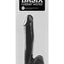 Basix Rubber Works Dong with Suction Cup - Black - 12in