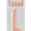 Basix Rubber Works Dong with Suction Cup - Vanilla - 8in