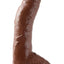 Basix Rubber Works Fat Boy Dong - Brown - 10in