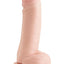 Basix Rubber Works Suction Cup Dong - Vanilla - 8in