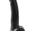 Basix Rubber Works Suction Cup Dong - Black - 9in