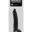 Basix Rubber Works Suction Cup Dong - Black - 9in