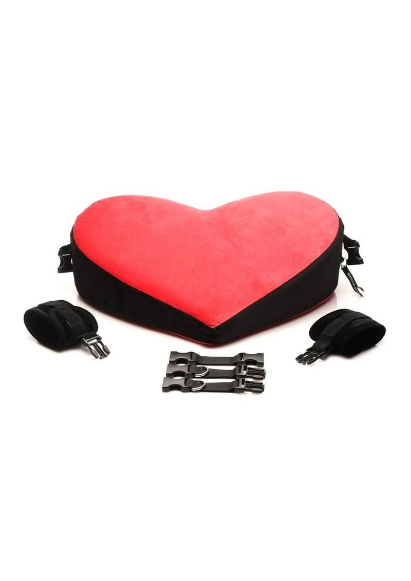 Bedroom Bliss Bondage Love Pillow - Black/Red