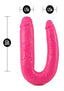 Big As Fuk Double Headed Dildo with Suction Cup - Pink - 18in