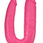 Big As Fuk Double Headed Dildo with Suction Cup - Pink - 18in