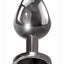 Black Gem Anal Plug - Black/Metal - Medium