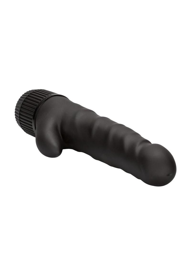 Black Velvet Clit Arouser Realistic Vibrator - Black