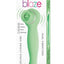 Blaze Luscious Licker Rechargeable Silicone Dual End Vibrator - Green/Mint