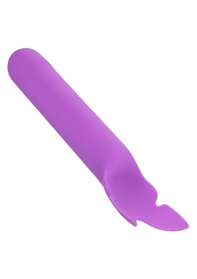 Bliss Liquid Silicone Flutter Rechargeable Clitoral Stimulator - Purple