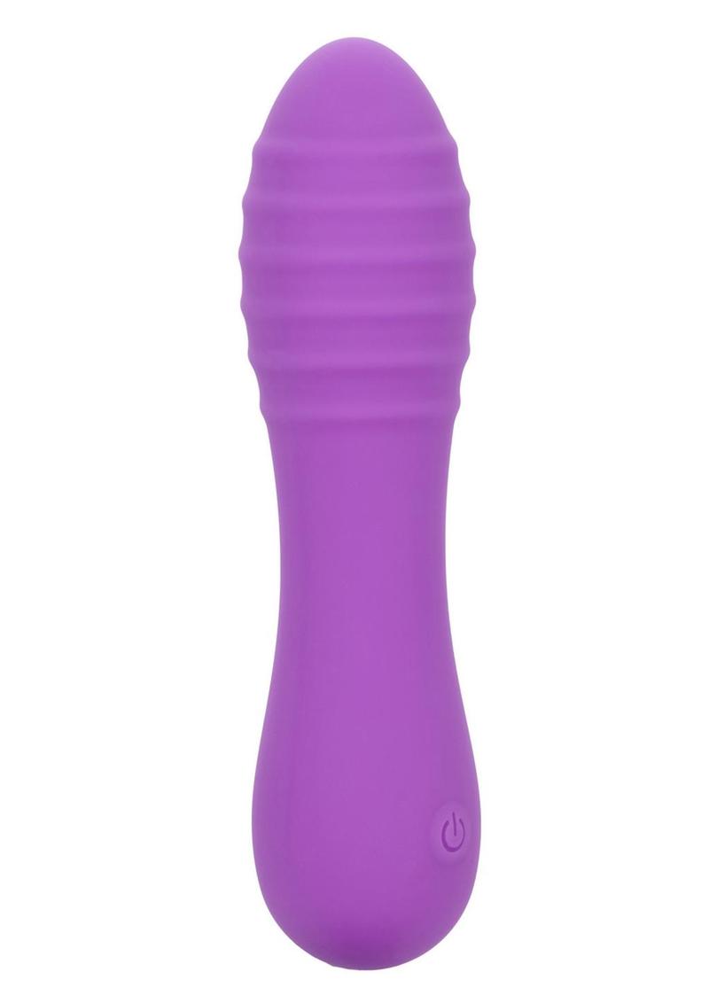 Bliss Liquid Silicone Ripple Rechargeable Vibrator with Clitoral Stimulator