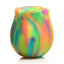 Bloomgasm Glow Rose Rechargeable Silicone Glow In The Dark Rose Clit Stimulator - Glow In The Dark/Multicolor