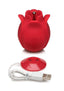 Bloomgasm Orchids Wild Rechargeable Silicone Vibrating Pinpoint Rose Tickler - Red