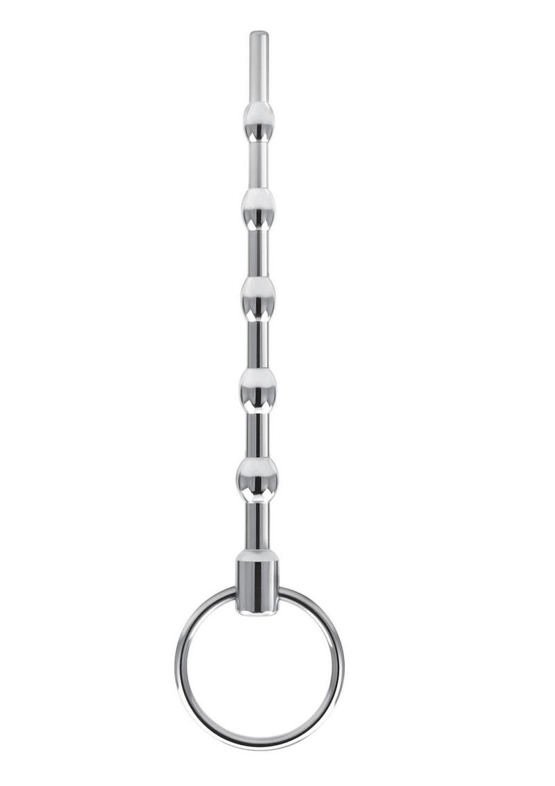 Blue Line Beaded Urethral Sound 4.5in - Stainless