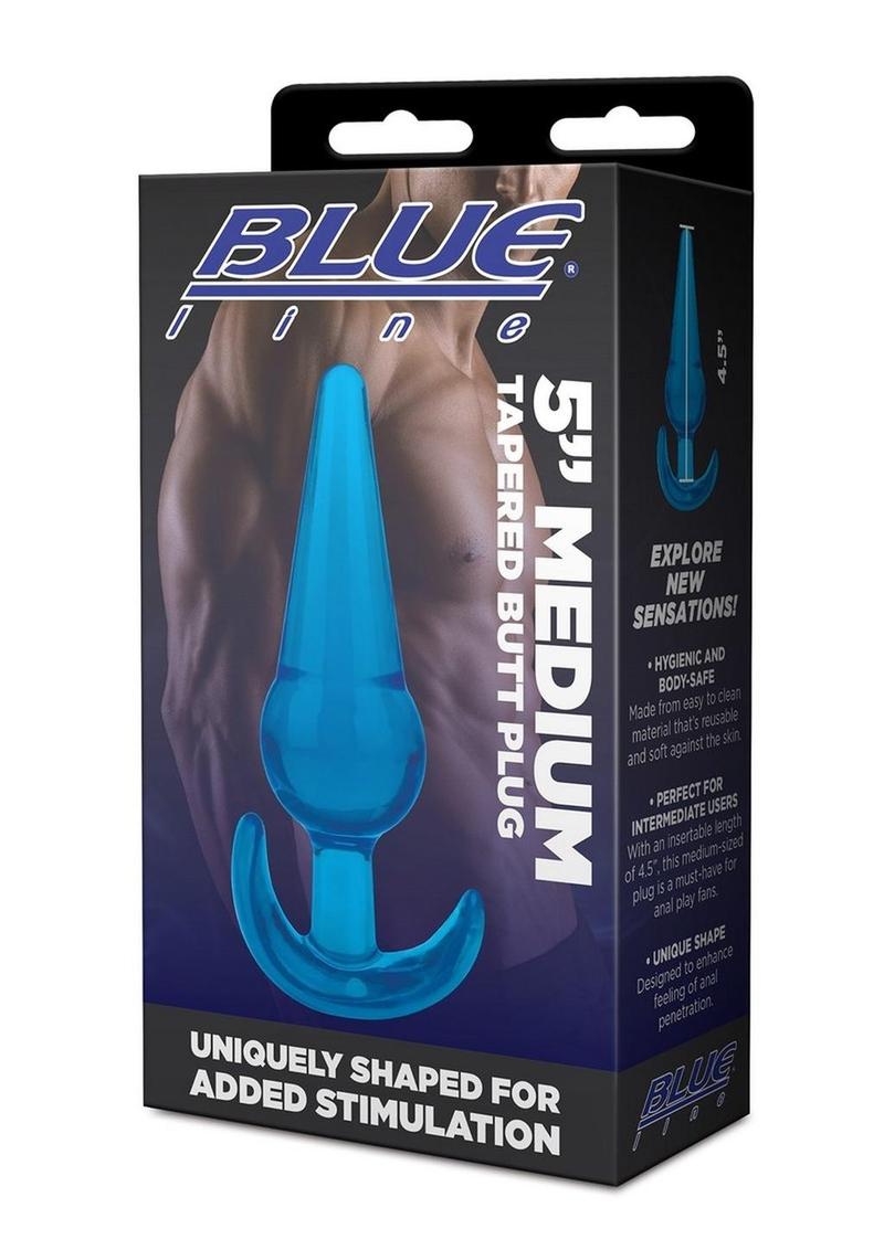 Blue Line Medium Tapered Butt Plug