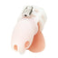 Blue Line Silicone Cock Cage with Ball Divider - White - Small - 2in