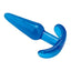 Blue Line Slim Tapered Butt Plug - Blue - 4.25in