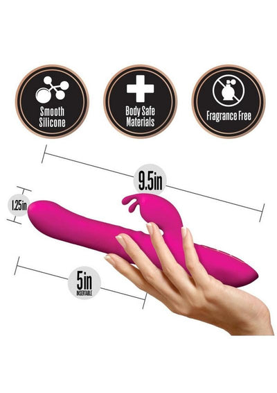 Lush Kira Rechargeable Silicone Rabbit Vibrator - Velvet - Pink