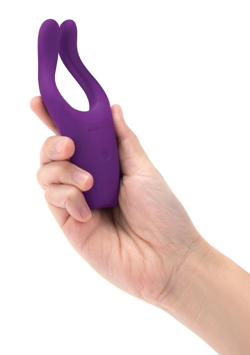 Bodywand Date Night Revel Silicone Rechargeable Couples Vibrator - Purple