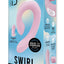 Bodywand Id Swirl Rechargeable Silicone Vibrator with Clitoral Stimulator