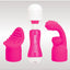 Bodywand Rechargeable Silicone Mini Wand Massager with Two Attachments - Pink