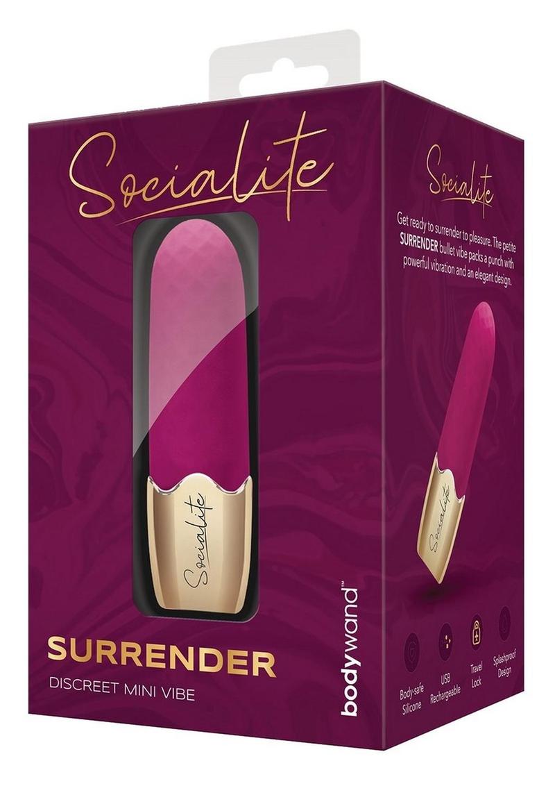 Bodywand Socialite Surrender Rechargeable Silicone Mini Vibe - Pink