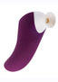 Bodywand Vibro Kiss Silicone Rechargeable Clitoral Stimulator - Purple/White