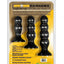 Boneyard Bangers Silicone Weighted Butt Plug Training Kit - Black - 3 Per Set