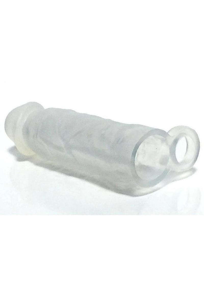 Boneyard Meaty 3x Stretch Silicone Penis Extender - Clear - 6.5in