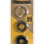 Boneyard Triple Play Stackable Bulge Cock Rings - Assorted Colors/Black - Set Of 3