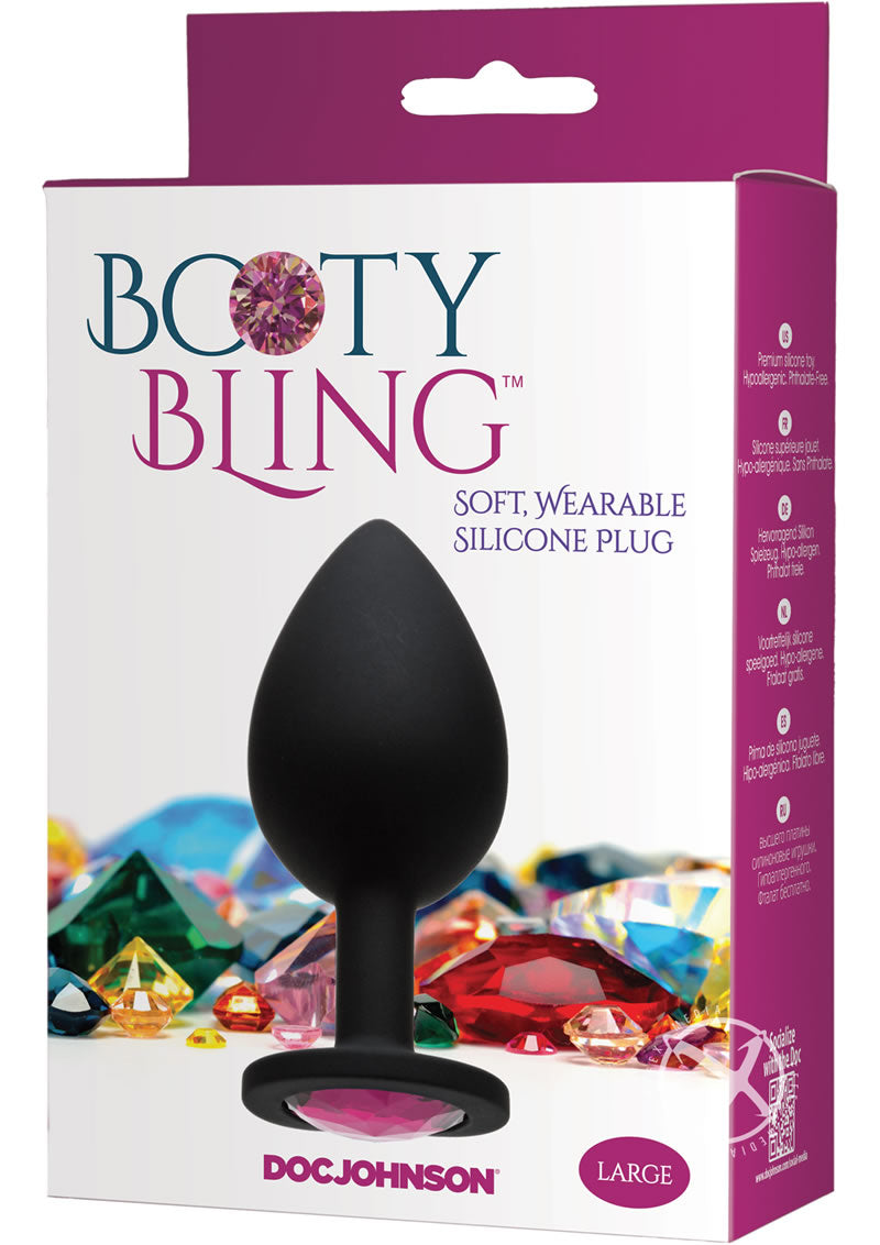 Booty Bling Jeweled Silicone Anal Plug