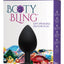 Booty Bling Jeweled Silicone Anal Plug - Purple - Large