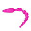 Booty Call Booty Double Dare Silicone Vibrating Butt Plug with Anal Beads